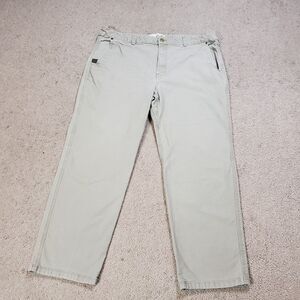 Duck Camp Brush Pants Mens 42 (40x29) Beige Canvas‎ Outdoor Hunting Fishing